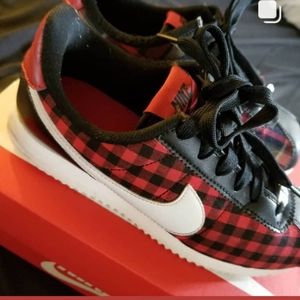 plaid nike cortez